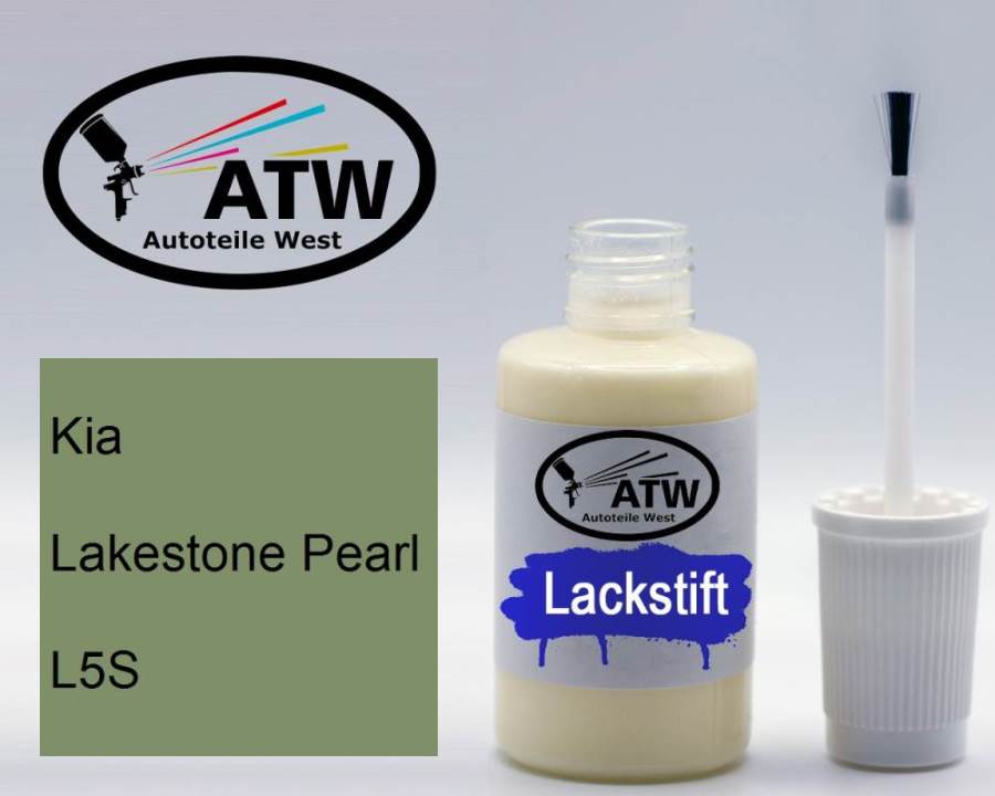 Kia, Lakestone Pearl, L5S: 20ml Lackstift, von ATW Autoteile West.